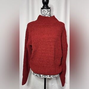 Double Zero Rich Red Turtleneck Sweater